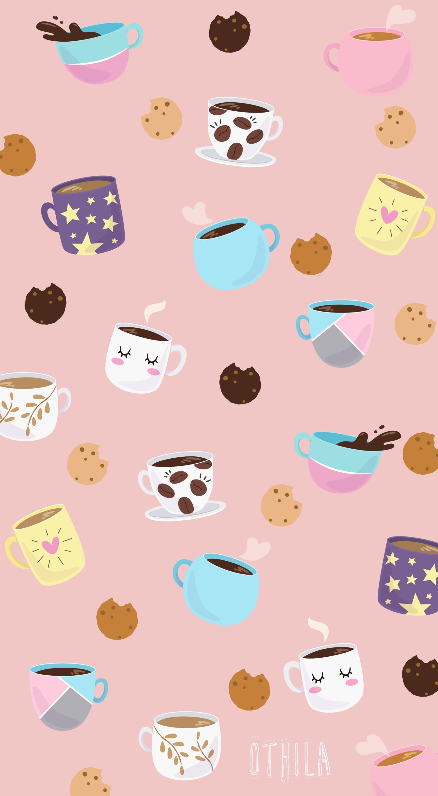 Iphone Wallpapers Wallpaper De Cafe Y Galletas Coffee And Cookies Wallpaper Art Drawing Community Explore Discover The Best And The Most Inspiring Art Drawings Ideas